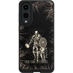 Nivocase Handyhülle für Samsung Galaxy S25 Edge Hülle NIVOpure Case Schwarz Serienmotiv Vikings Wikinger (Samsung Galaxy S25 Edge), Smartphone Hülle, Schwarz
