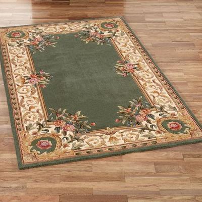 Momeni/Handmade Harmony Border Rectangle Rug, 5' x 8', Sage