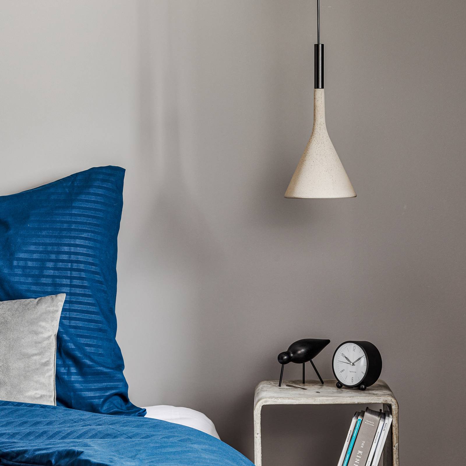 Foscarini Lampada a sospensione Aplomb, dimmerabile, Alluminio / Grigio / Zincato, Cucina, calcestruzzo / cemento, Design, Lampada a sospensione