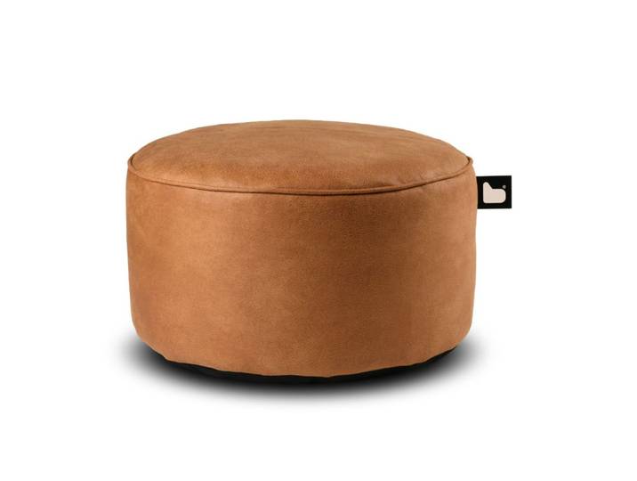 b-bag Extreme Lounging Sitzhocker b-poufe Wildleder Tan