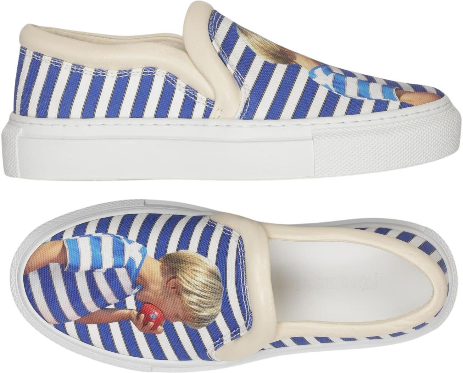 JW Anderson Damen Halbschuh, Blau, Gr. EU 37, Leder - Second Hand