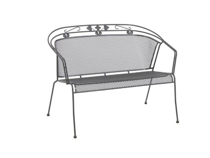 2er Set Royal Garden Elegance Gartenbank Stahl 110cm
