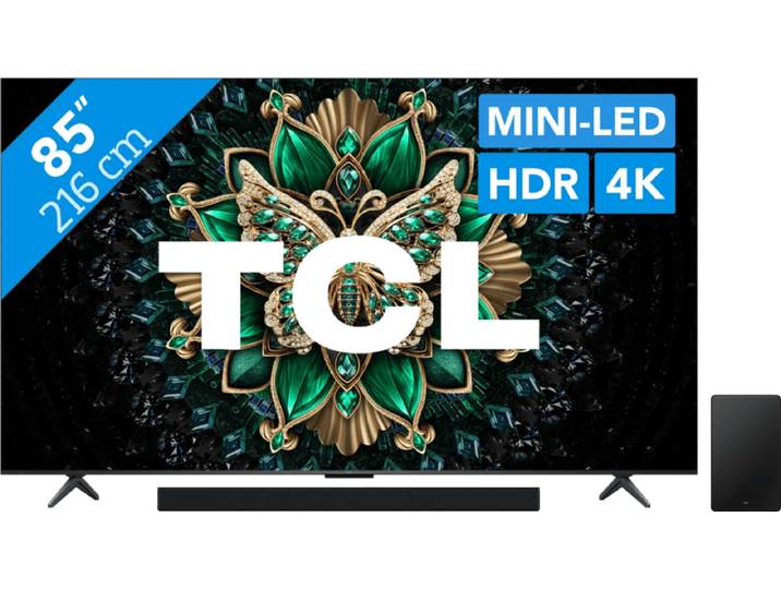 TCL 85 QD Mini-led C61K 4K (2025) + TCL Q75H
