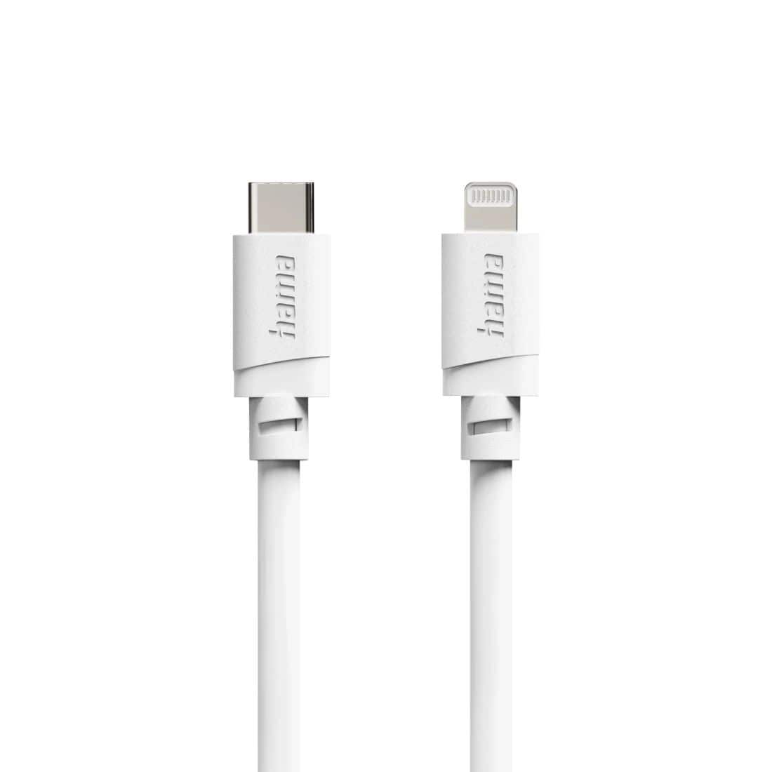 Hama 125150 Stecker Lightning auf USB C 2 m (Weiß) 00125150
