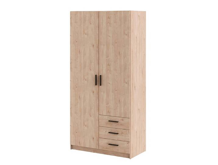 Armoire Okacheve 100 x 200 x 50cm Marron/Imitation chêne de Sonoma