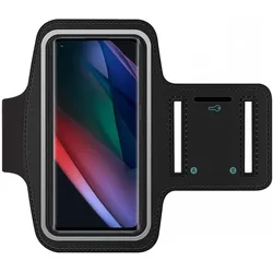 SmartFitness Oppo Find X3 Neo Handy Sport Armband, Smartphone Sportarmband, Schwarz