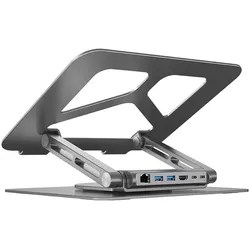 Unitek USB-C Laptop-Dockingstation Laptopständer, Notebook Ständer, Grau
