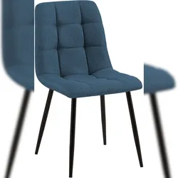 CLP Esszimmerstuhl Tilde Stoff HBT: 84x45x55 cm blau Stoff