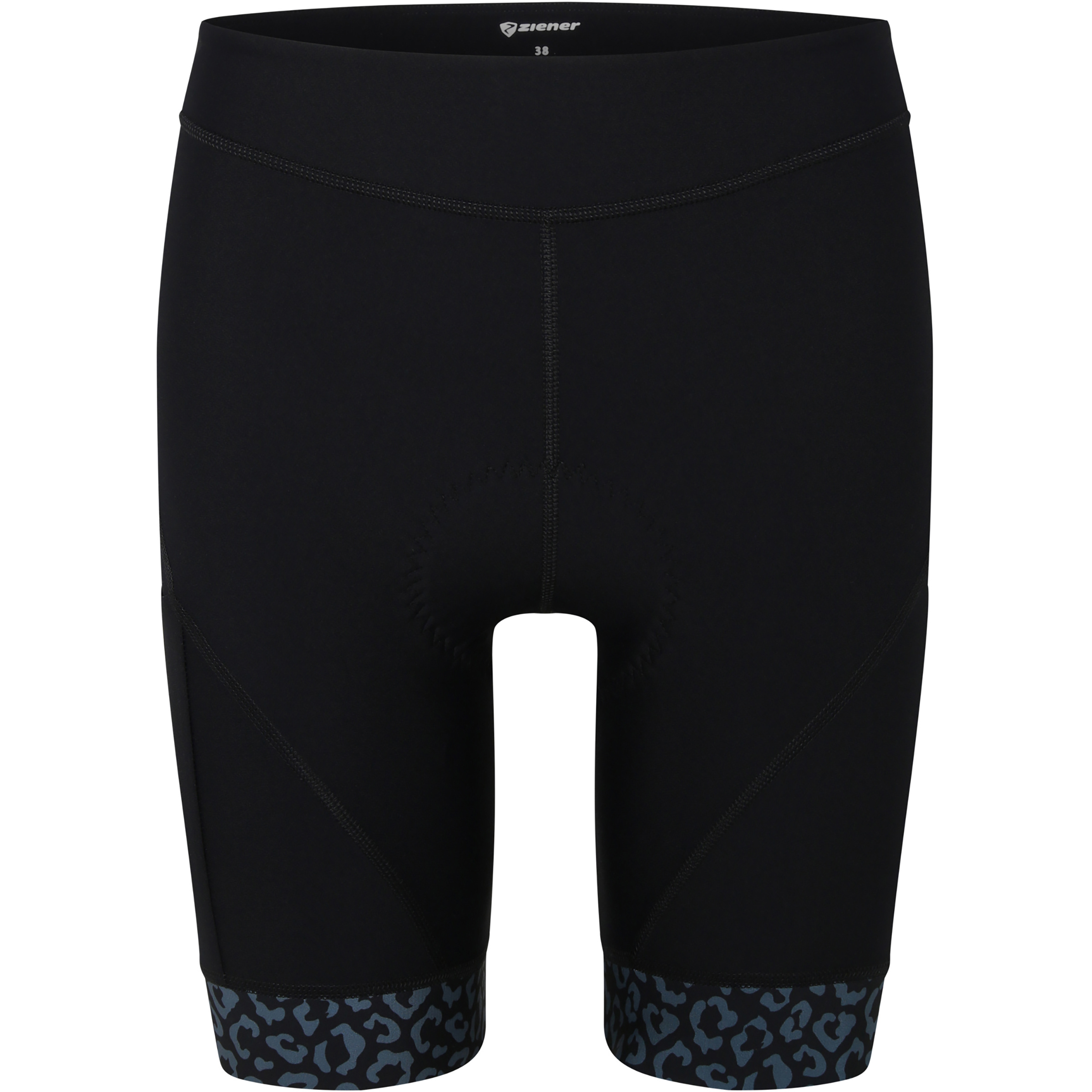 Ziener Nasara-Z X-Memory Radhose kurz Damen Fahrradhose schwarz Größe L Rennrad | Gravel Elastisch