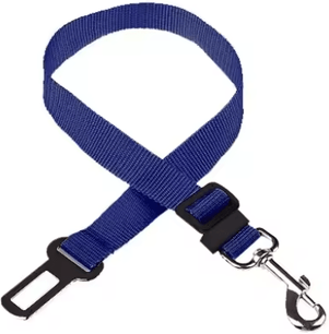 Inspire Picks Adjustable Dog Car Seat Belt Safety Leash For Secure Pet Travel deep Blue