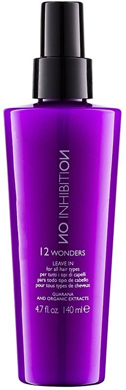 No Inhibition Guarana and organic extracts 12 wonders Intensiv leave-in maske på spray til alle hårtyper 140 ml