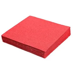 1200 Servietten 33x33 cm 1/4 Falz 1-lagig rot - Tischdekoration, elegant