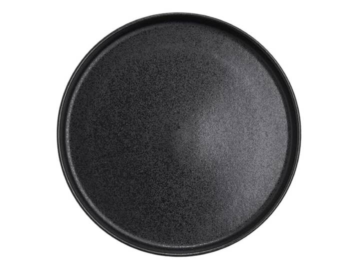 BUTLERS Frühstücksteller Steinzeug - CASA NOVA - spülmaschinenfest Farbe Schwarz - ø 22 cm - Kuchenteller für Gebäck & Nachspeisen - Dessertteller für Brot & Aufschnitt - Skandi-Design