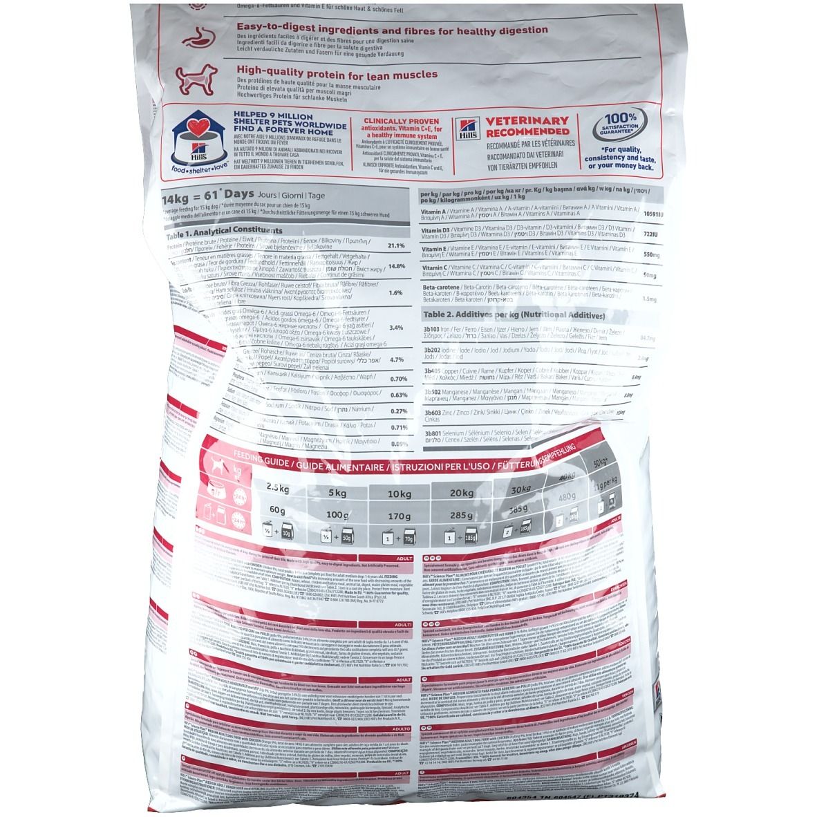 Hill's Science Plan Canine Medium Hond met Kip 14kg 14 kg Pellets