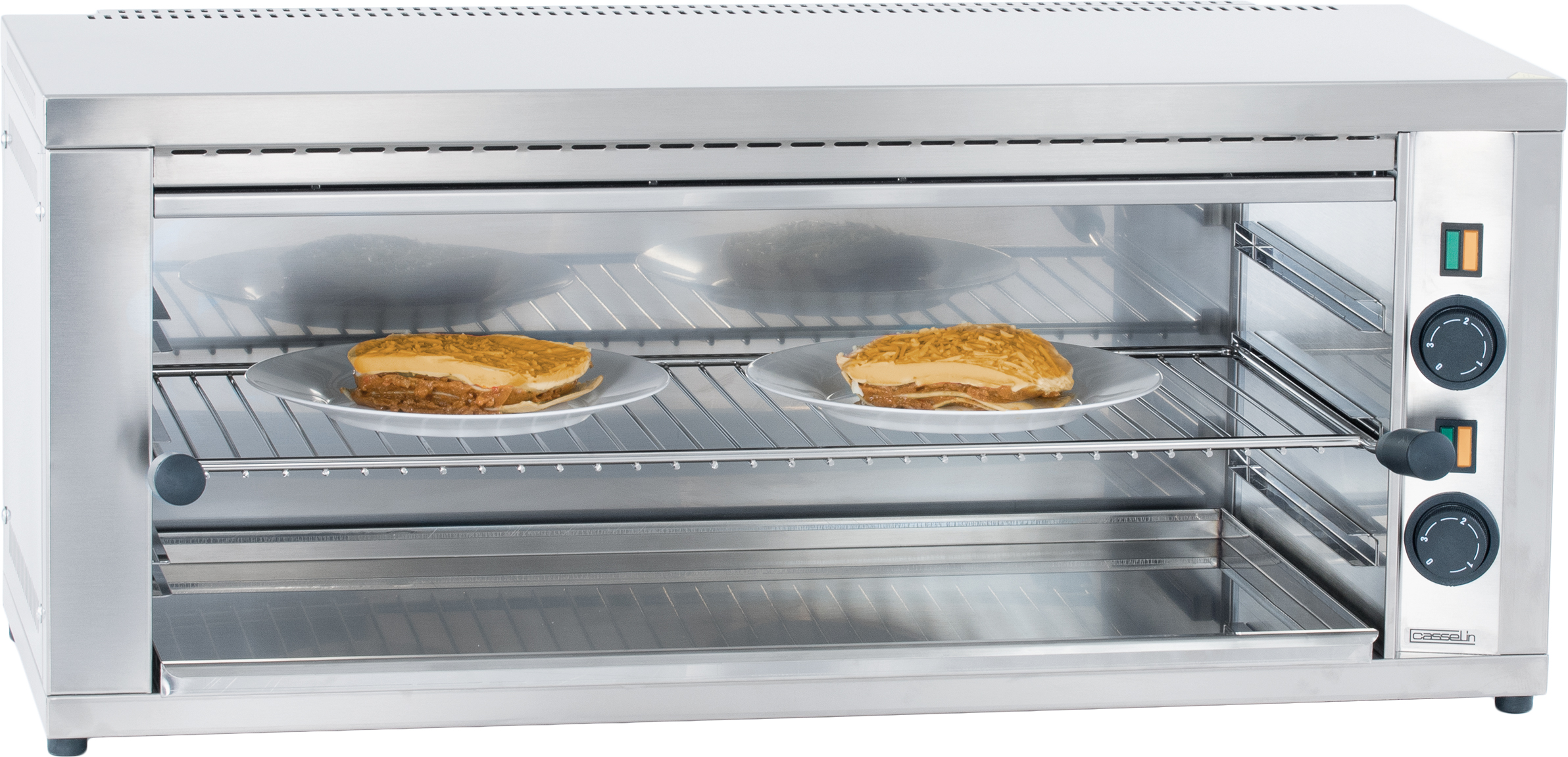 Gastronomie Salamander GM mit höhenverstellbarem Rost, 320 W, Rostfläche 710x305 mm