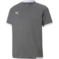 PUMA teamLIGA Trikot Kinder smoked pearl/puma white 152