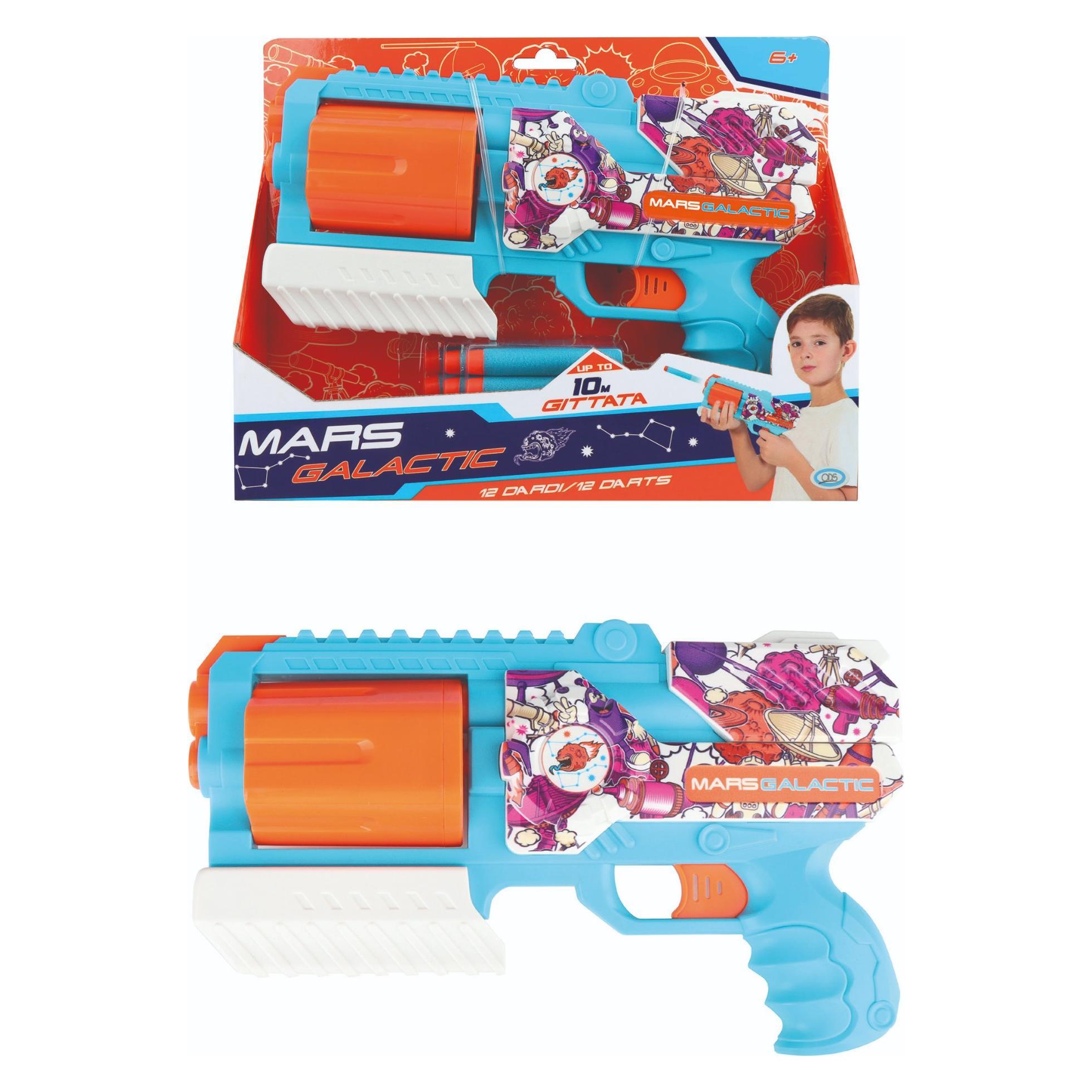 ODS Mars - Galactic Dart Gun with Rotating Drum 12 Darts Included 29x6x23 cm (59433891)