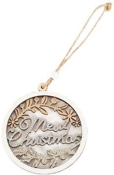 Inspired Deals Rustic Wooden Christmas Ornaments Hanging Pendants For Christmas Tree & Holiday Home Decor 2