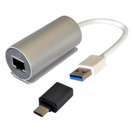 Exsys EX-1328, 1x USB 3.0 HUB Ethernet Adap (USB 3.0, RJ45 Gigabit Ethernet (1x)) (EX-1328)