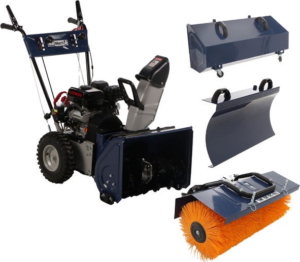 BullMach BM-SS 80 WEL - Fraise à neige thermique avec démarrage électrique - Multifonction - Loncin H200