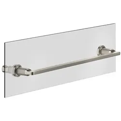 Gessi Inciso Handtuchhalter 450 mm, Montage an Glaswand, 58615149, Farbe: Finox Optik