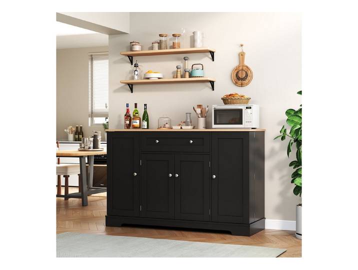 Fine Life Pro Sideboard Küchenbuffet, 138 cm, Schublade, Regaltüren, Böden verstellbar