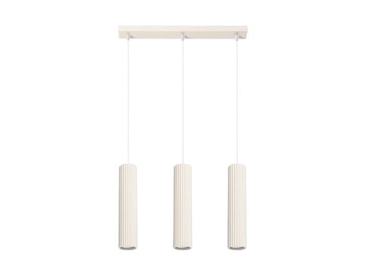 Design Pendellampe „Karbon“ 3-flammig (linear) Beige Sollux Lighting