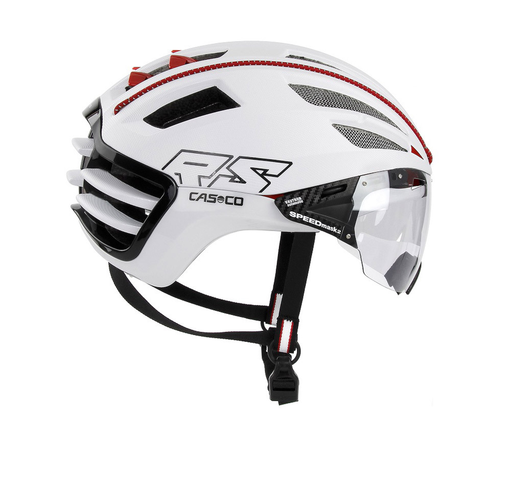 CASCO SPEEDairo 2 mit Visier - Rennrad Fahrradhelm , Farbe:weiß, Größe:S