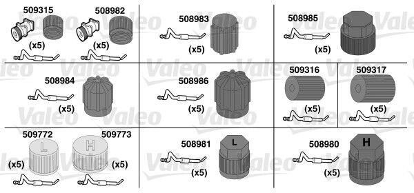 Valeo O-Ring-Reparaturset 509734