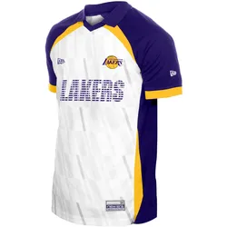 New Era, Herren, Sportshirt, Soccer Mesh Jersey Shirt - Los Angeles Lakers - 3XL (3XL), Weiss, 3XL