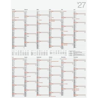 rido/idé 7033665007 Plakatkalender Mod. Vertikal 2027 700×900 mm