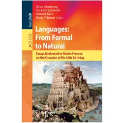 Languages: From Formal to Natural, Schulbücher von Shmuel Katz, Orna Grumberg, Shuly Wintner, Michael Kaminski