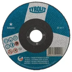 Tyrolit Trennscheibe BASIC D125x1,6mm ger.2in1 Bohr.22,23mm