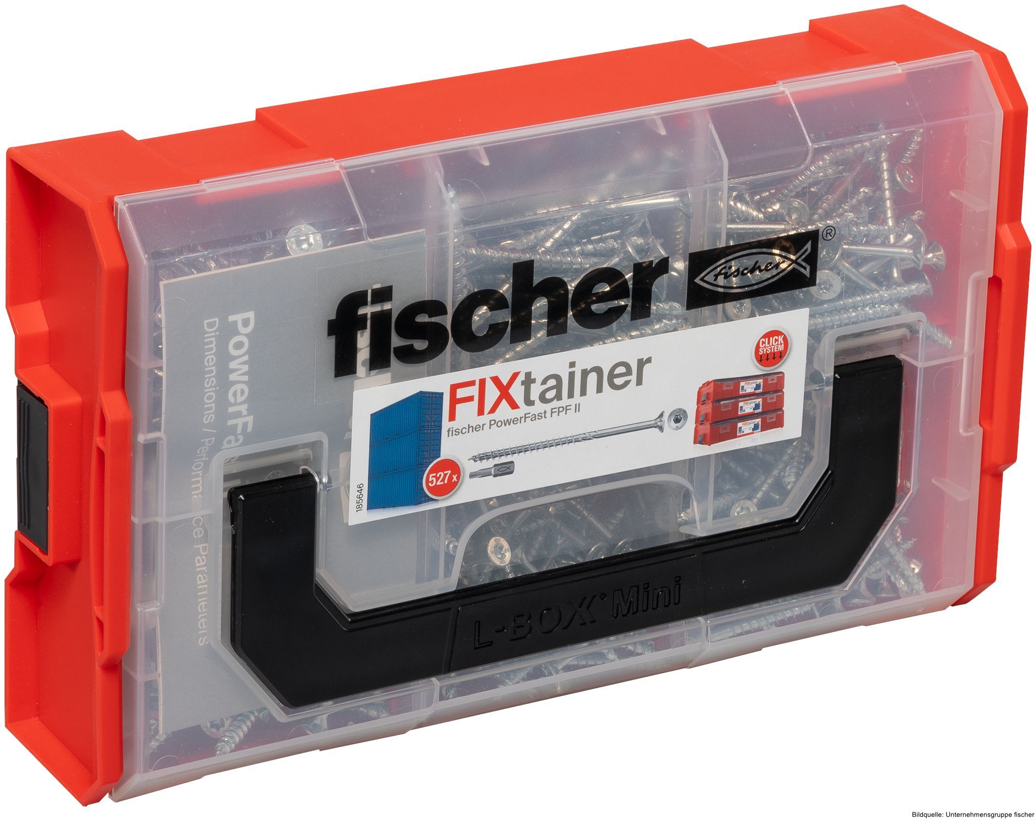 fischerwerke fischer FixTainer PowerFast II TX TG, 527-teilig