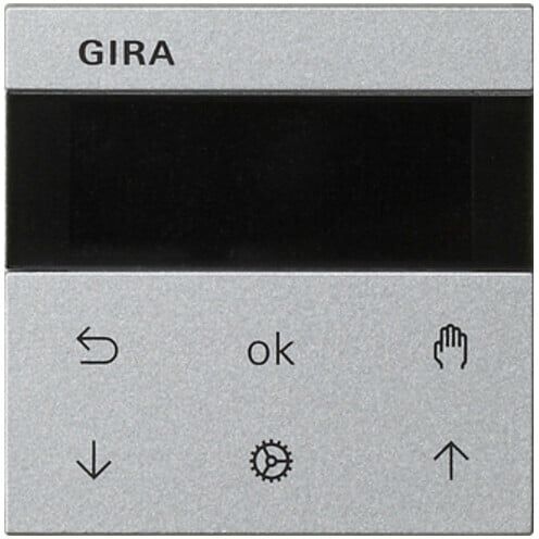 Gira Module de commande volet roulant + horloge 536626 alu (536626)