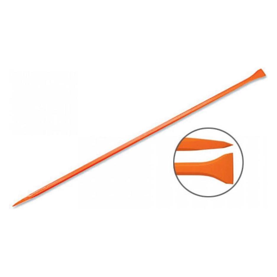 Truper San Angelo straight crowbar 6kg, 25x1500mm. One end is pointed, the other is 72mm wide flat. Hexagon (21041866)