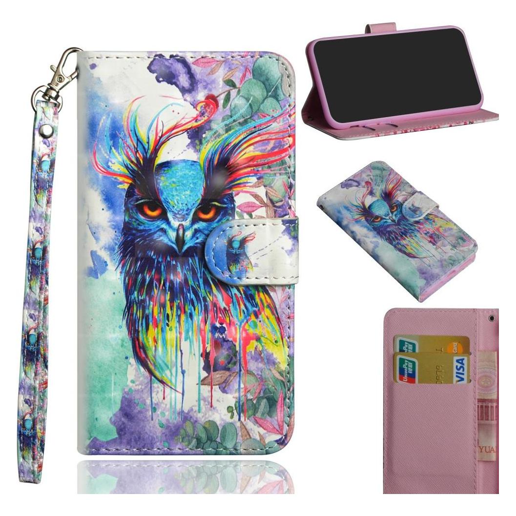 Cover-Discount Xiaomi Mi Note 10 / 10 Pro - Etui Eule Glitzer Effekt (Xiaomi Mi Note 10, Xiaomi Mi Note 10 Pro) (101906061F)