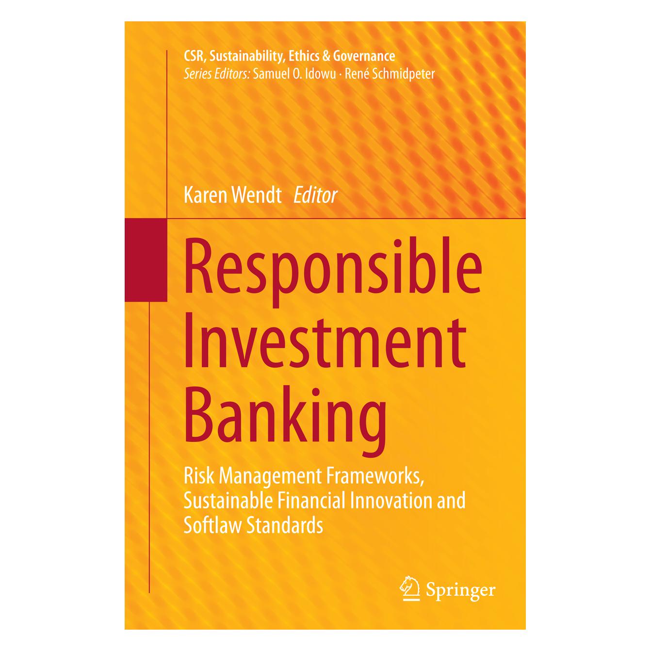 Springer Responsible Investment Banking (Englisch, Softcover, Karen Wendt) (55855122)
