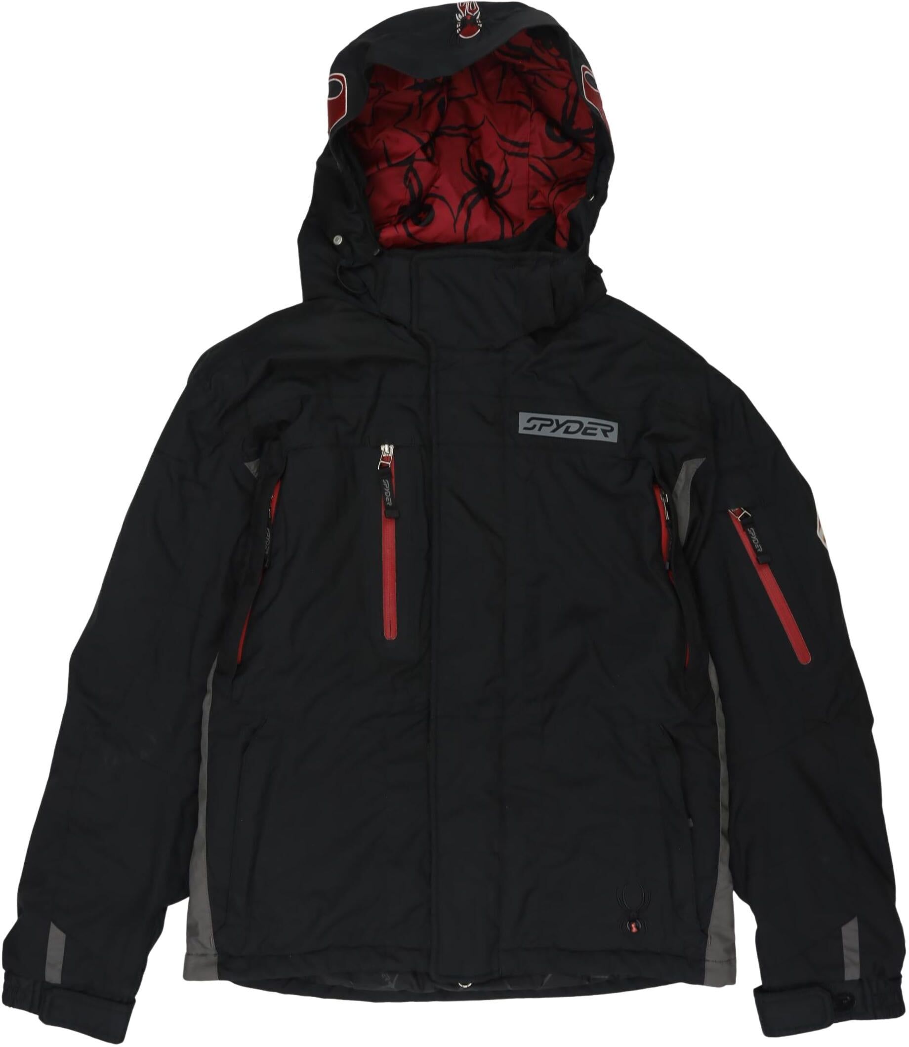Spyder Jungen Jacke oder Mantel, Mehrfarbig, Gr. EU 164, Synthetik - Second Hand