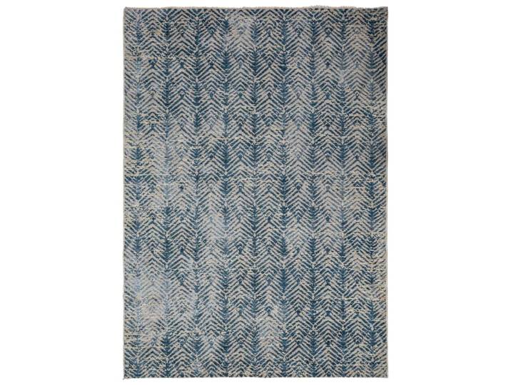 Tapis en polyester facile d'entretien bleu 160x230cm