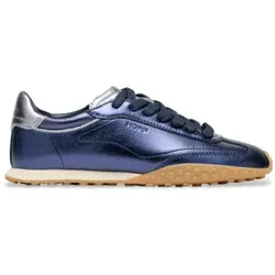 HOFF für Damen. 22561014 Bridge Metallics Leder Sneakers blau (41), Wohnung, Schnürsenkel, Lässig