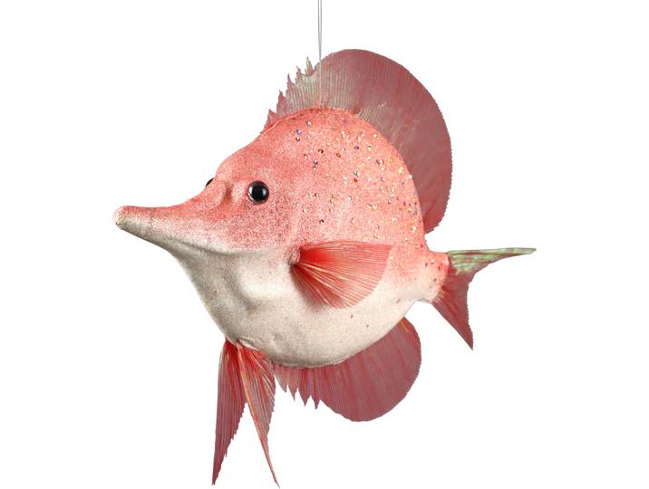 Dekofigur AM DESIGN Styropor-Fisch , rosa (rosé), B:45cm H:14cm, Styropor, Dekofiguren, Dekofigur, in Handarbeit gefertigt
