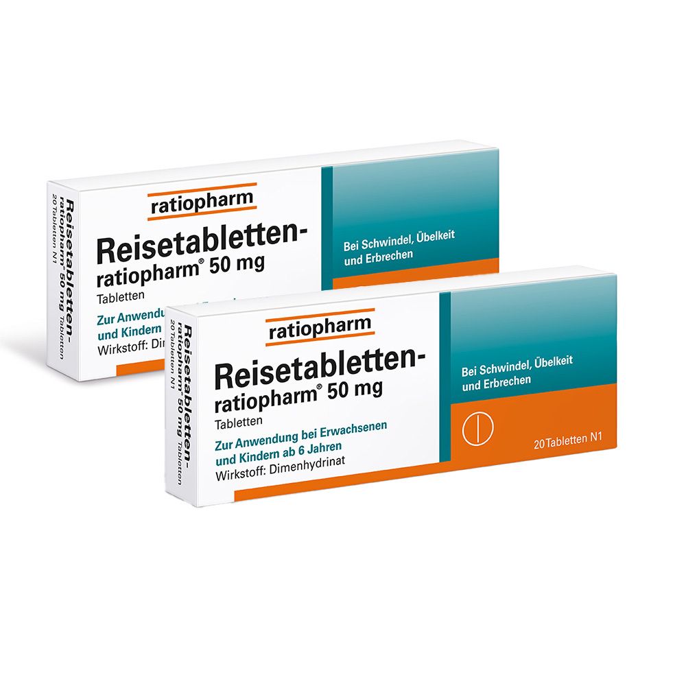 REISETABLETTEN-ratiopharm Doppelpack 2x20 St Tabletten