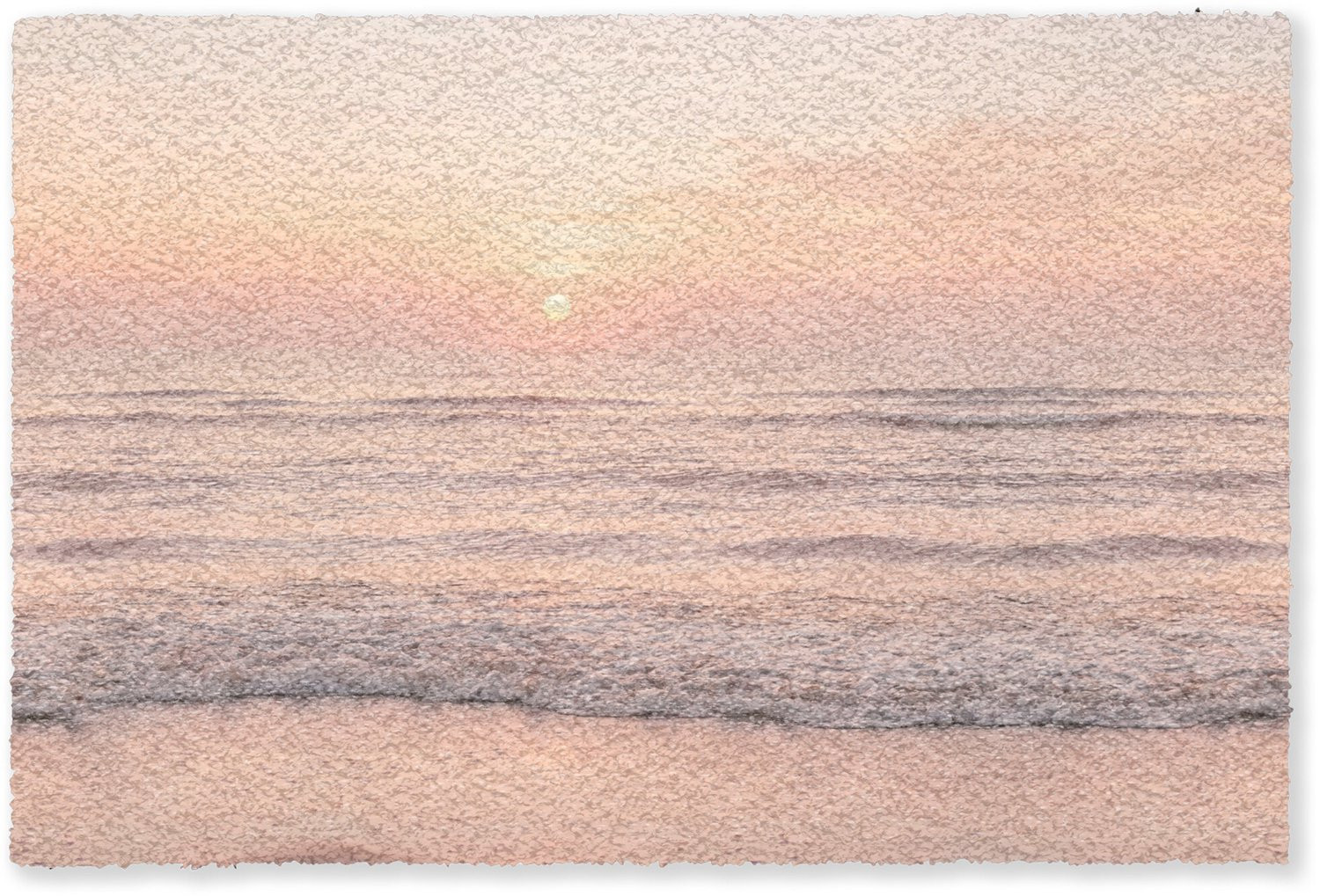 MuchoWow Deurmat Zon Strand Roze B: 180 cm, D: 120 cm