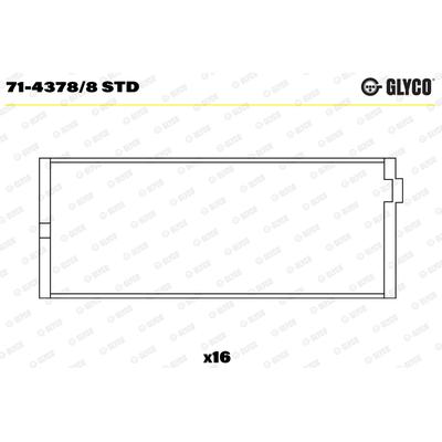 GLYCO Pleuellager 71-4378/8 STD für LAND ROVER