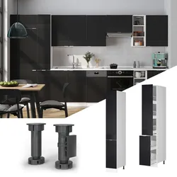 Vicco Apothekerhochschrank Fame-Line Weiß Schwarz gestreift 30 cm