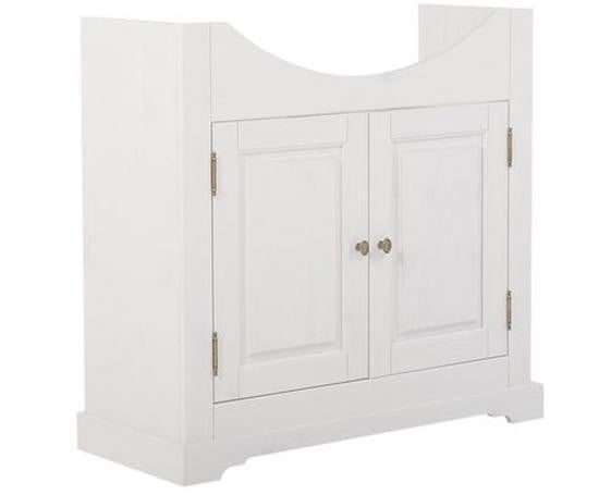 AC-Déco Badkamermeubel ROMANTIC onder de wastafel van massief hout, 81 cm