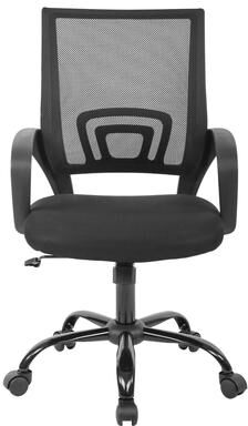 Furniture of America Ralap Modern Black Ergonomic Swivel Office Chair with Mesh Back