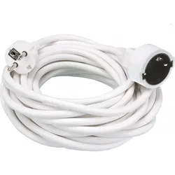 Perel, Verlängerungskabel, VERLÄNGERUNGSKABEL - 10 m - WEIss - 3G1.5 - SCHUTZKONTAKT (DEUTSCHES SYSTEM) (10 m)
