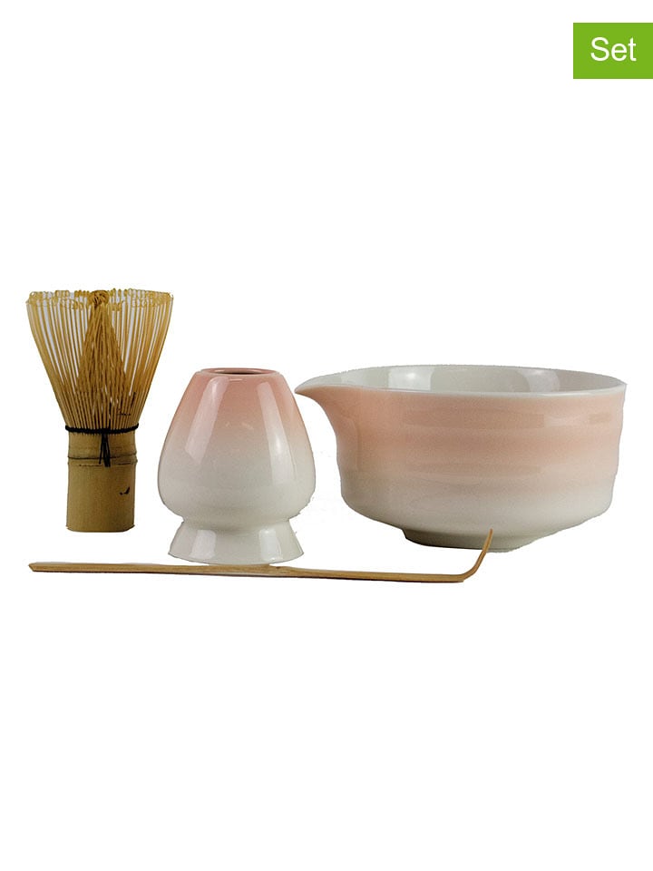 Yoko Design 4tlg. Matcha-Set "Sakura" in Rosa - onesize